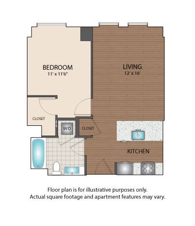 A1 Floorplan at The Victor